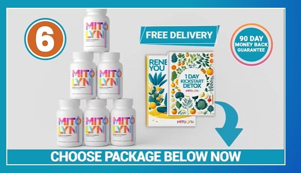 Miolyn Supplement: Attachment details showing a 6-bottle package with free delivery and bonus items, encouraging users to choose their package now.