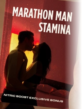 Marathon Man Stamina digital book provided as a Nitric Boost exclusive bonus for users of Nitric Oxide Supplements
