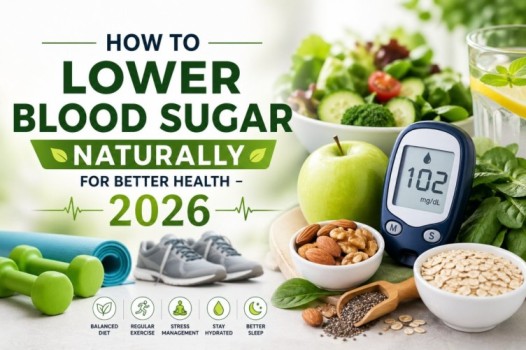 How to Lower Blood Sugar Naturally with healthy diet, glucose monitor, fruits, nuts, and fitness lifestyle concept
