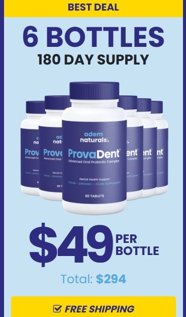 Provadent Official Website - Best Deal: 6 bottles of Provadent for a 180-day supply, available at $49 per bottle. This is the maximum savings offer