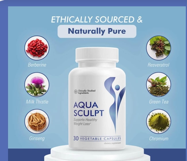 Image representing successful Balanced Diet for Weight Loss and fitness achieved by using AquaSculpt to enhance fat burning and energy.