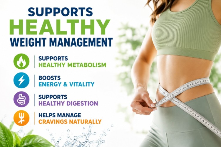 Ikaria Lean Belly Juice Review illustration highlighting healthy metabolism support, energy, digestion, and appetite management with a healthy lifestyle concept.