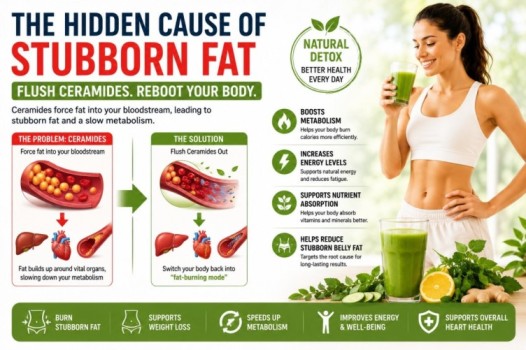 Ikaria Lean Belly Juice Review image showing ceramide detox support, stubborn belly fat reduction, fast metabolism, energy boost, and natural weight loss benefits