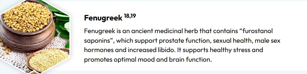 Fenugreek seeds used in natural supplements for prostate health, supporting male hormones, libido, and overall wellness.