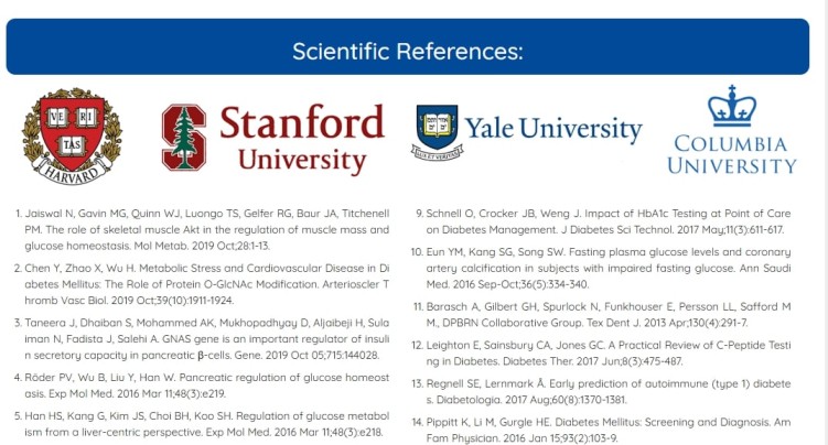 Gluco Extend Review: SCIENTIFIC REFERENCES