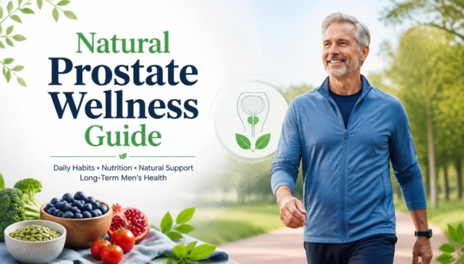 Prostadine prostate wellness support guide featuring natural ingredients, healthy aging, and lifestyle-based support for men’s prostate health