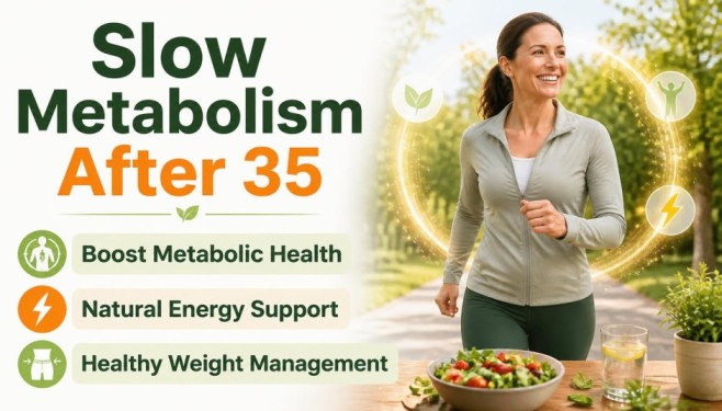 Slow Metabolism After 35 with natural lifestyle strategies to support healthy metabolism, energy levels, and weight management after age 35