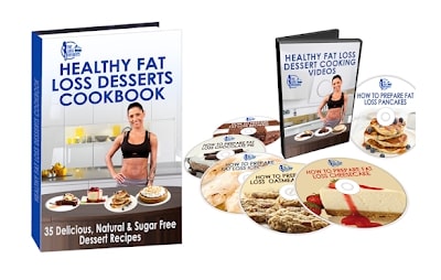 A high-quality all day slimming tea review showing the free digital bonuses like healthy fat loss desertrs cookbook included with the official purchase.