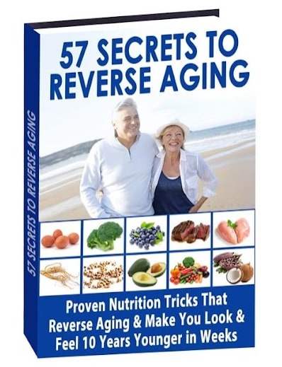 A high-quality all day slimming tea review showing the free digital bonus like 57 secrets to reverse aging included with the official purchase.