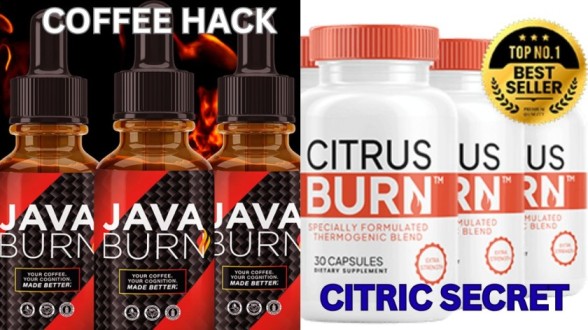 A professional comparison of Java Burn vs CitrusBurn 2026 for healthy weight loss, showing a  the Java Burn coffee hack and the CitrusBurn weight loss formula
