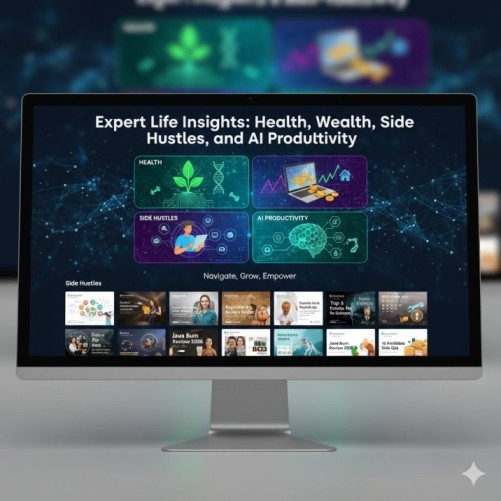 Comprehensive Expert Life Insights on Health, Wealth, Side Hustles, and AI Productivity by Fit2Fortune.