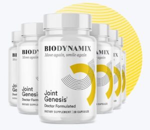 Joint Genesis Solution supplement bottle for joint health and synovial fluid support
