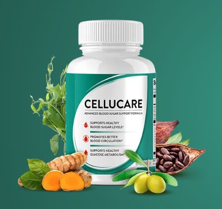 A bottle of CelluCare natural supplement for blood sugar and metabolic health, as compared in the Gluco6 vs CelluCare Review 2026.