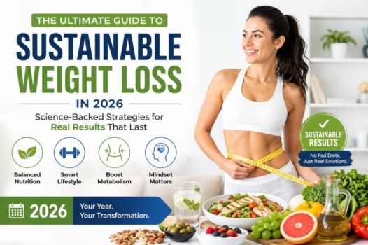 Java Burn vs CitrusBurn 2026 comparison showing a fit woman measuring waist with healthy foods, highlighting metabolism boost and effective weight loss solutions