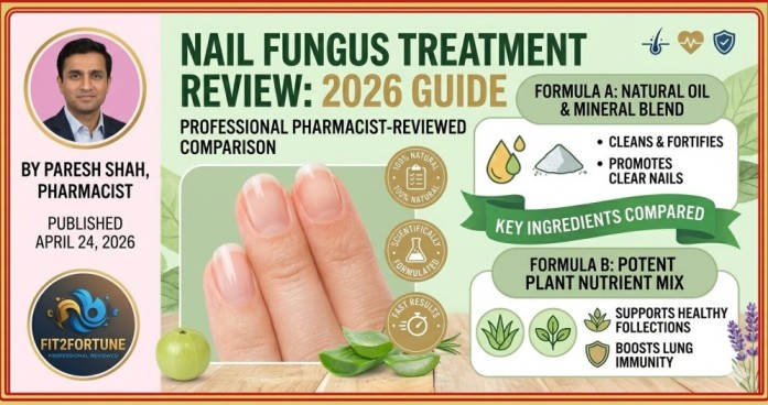 Professional pharmacist review je Kerassentials vs SupraNail ne nail fungus treatment mate compare kare che, fit2fortune.com par 2026 guide.