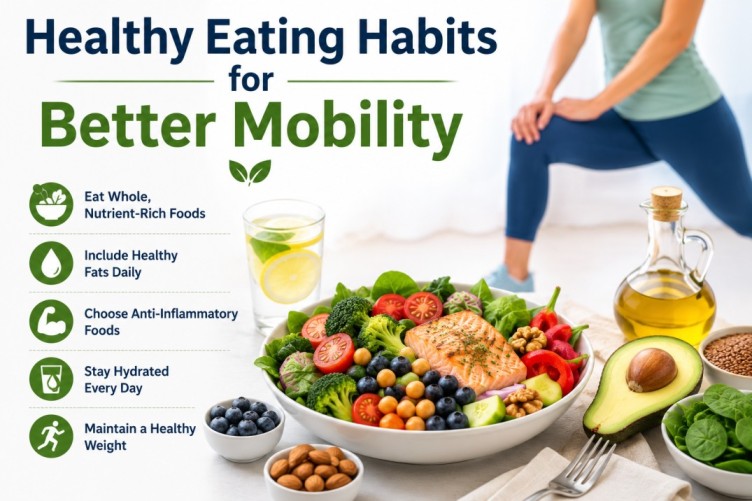 Best foods for healthy joints image showing healthy eating habits with nutritious meals, fresh vegetables, fruits, nuts, and balanced foods that may support better mobility and overall joint wellness naturally.
