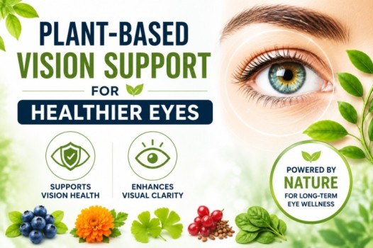 Vision Support Supplement for healthier eyes with plant-based vision support