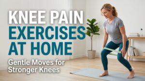 Gentle knee pain exercises at home for strength and mobility
